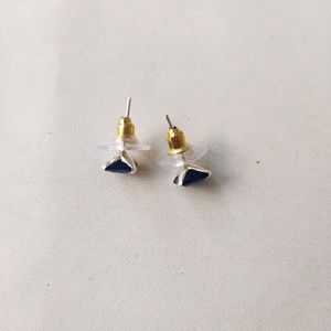 925 Silver Big Size Square  Dimond Earrings/Studs