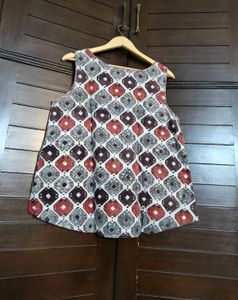 Fabindia Women Cotton Printed A-line Top
