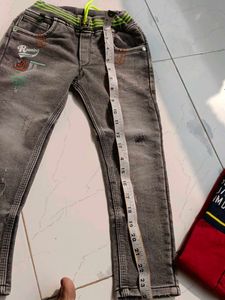 Gray Jeans And Shirt For Boy