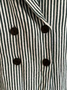 Striped Sleeveless Blazer