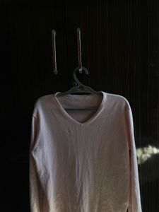 Pink V-Neck Sweater