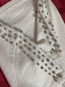 Studded Shoulder Tee