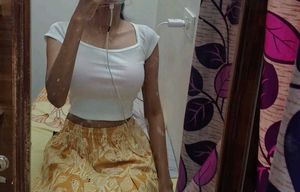 Cute White Crop Top