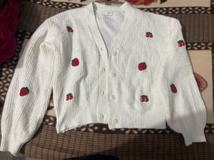 Cute Cardigan With 🍒 On It.