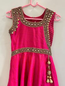 Stunning Pink Anarkali Gown