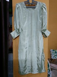 Long Daily Wear Hand Work &amp; Balloon Sleeves Kurt