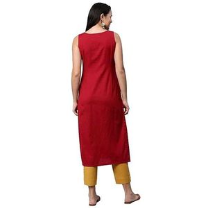 Red Sleeveless New Kurti