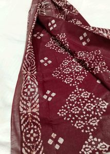 Linen Batik Saree