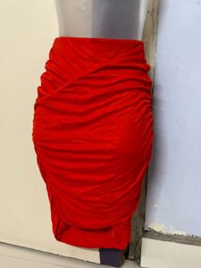 H&amp;M Branded Pencil Red Skirt