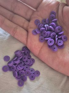 Purple Clay Beads 🎀