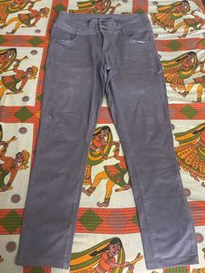 Very Smart Grey Color  High Waist Jeans