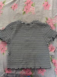 Striped Ribbed Tee