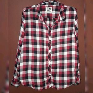DNMX WOMEN CHECKED SHIRT