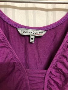 Clockhouse Purple Short Sleeve Top