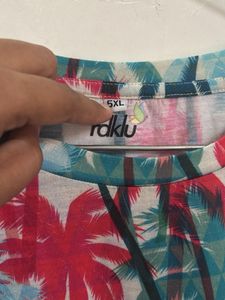 Tropical Palm Print T-Shirt