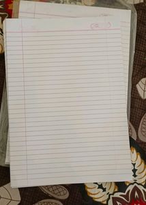 Both Side Ruled Assignment Paper, A4 Size Lined Paper