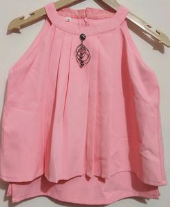 Pink 2 Pcs Set For Baby Girl 10- 12 Year 30 Bust
