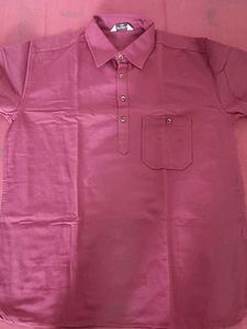 Maroon Buttoned Casual Shirt Kurta