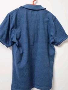 Blue Short Sleeve Polo T- Shirt
