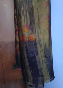 Maroon Patterned Saree