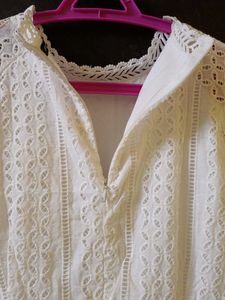 Cute White Broderie Anglaise Dress