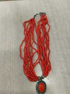 Red Beaded Necklace