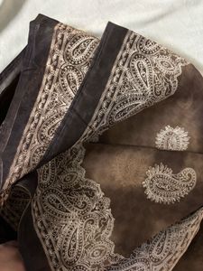 Brown Saree