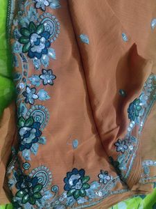Chocolate Colour Saree