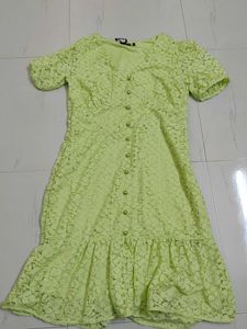 Lime Green Lace Dress