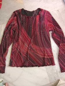 Patterned Long Sleeve 3 Tops
