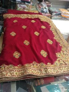Elegant Maroon Saree