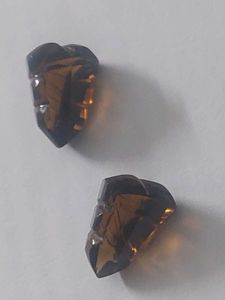 High-quality Trillion cut smoky quartz gemstones