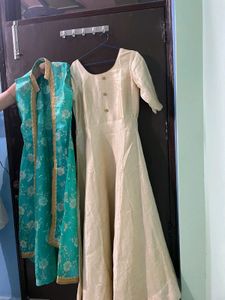 Party Wear Dress With Shrug😍🔥