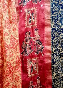 Sleeveless Kurta &amp; Dupatta Set with (Margin)