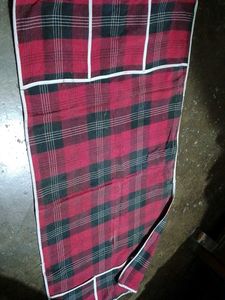 Cotton Red &amp; Black Refrigerator Or TV Cover