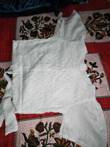 White Button-Down Top