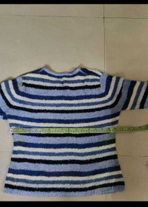 Striped Knit Sweater/ top