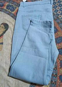 Ice Blue Slim Skinny Fit Denim /-