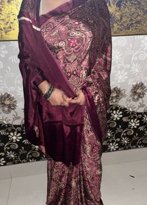 Crepe saree