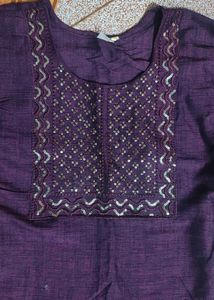 Combo Of 2 Kurti Bandhani Print And Purple