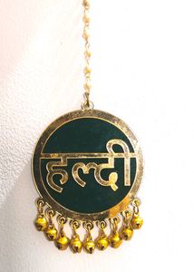 Earring With Name Maang Tikka Set