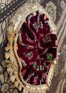 Laddu Gopal Ji Velvet Dress