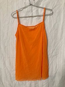 Orange Sleeveless Top