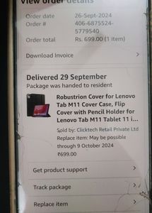 Lenovo Tab M11 With Pen and Case ,8gb 128rom