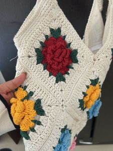 Handmade Crochet Granny Square Tote