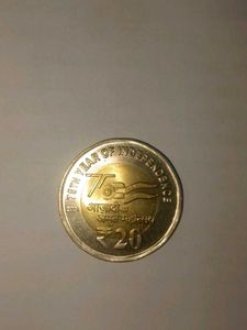 Twenty Rupees 75TH YEAR OF INDIPENDENCE coin