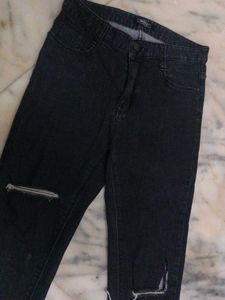 Ripped Gray Jeans