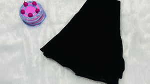 Black Velvet Mini Skirt