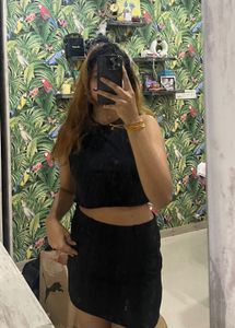 Black Skirt & Top Set