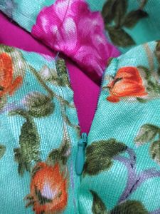 Pink Gown With Attached Vest